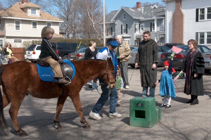 Pony rides and shouts of Hosanna!