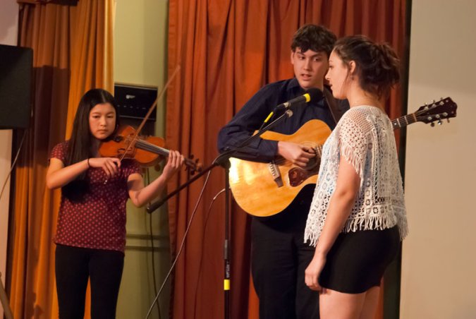 The trio of Ari, Ani and Jake, presented a haunting work by Green Day.