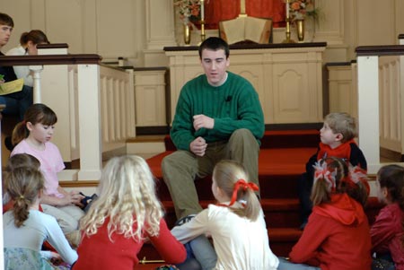 Andrew provides Children's Message