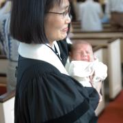 Rev. Arakawa attends infant dedication